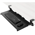 Clamp-On Under Desk Keyboard Tray – Sliding Platform for Keyboard & Mouse, Black